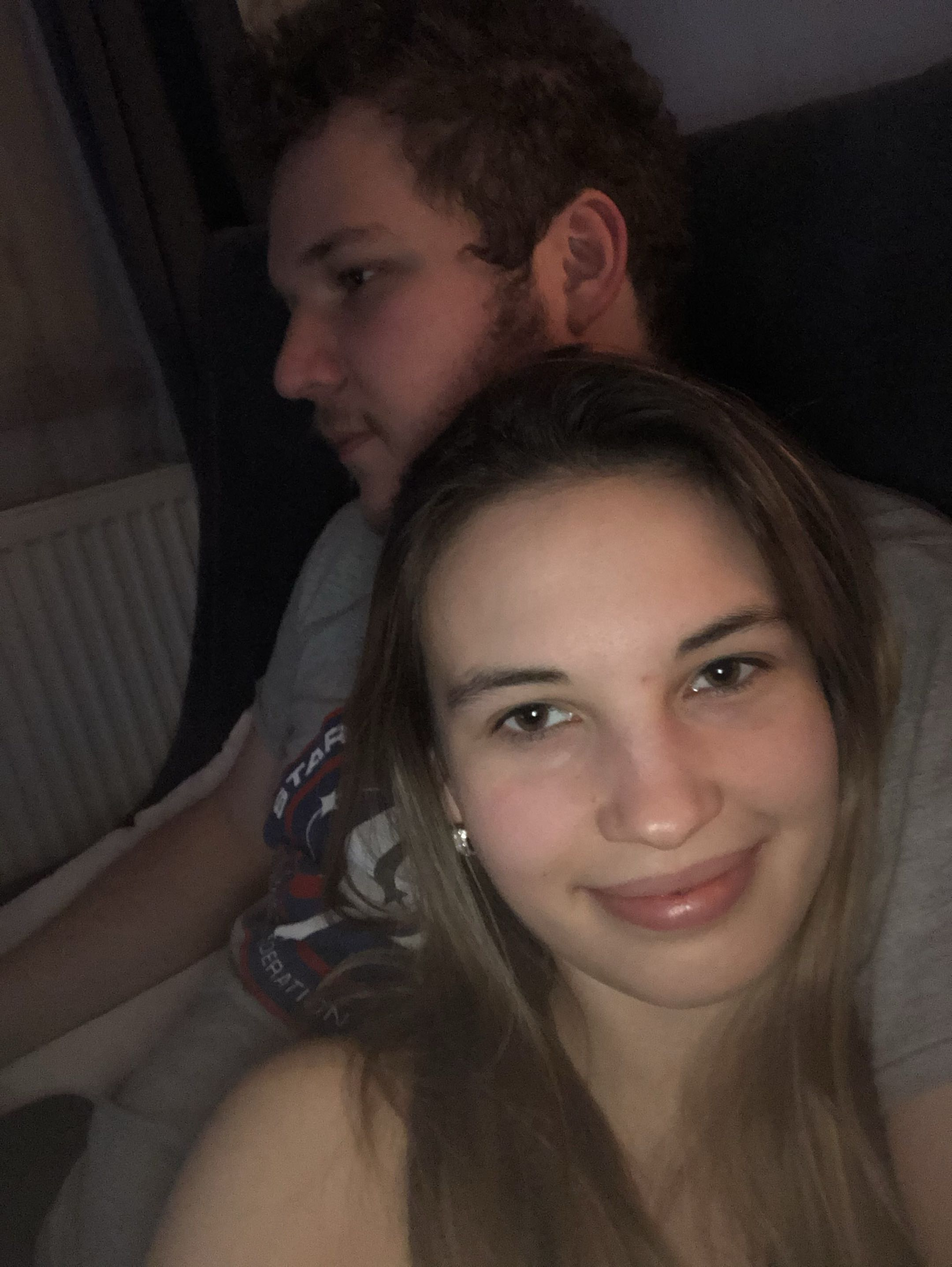 Elí a Honza, selfie